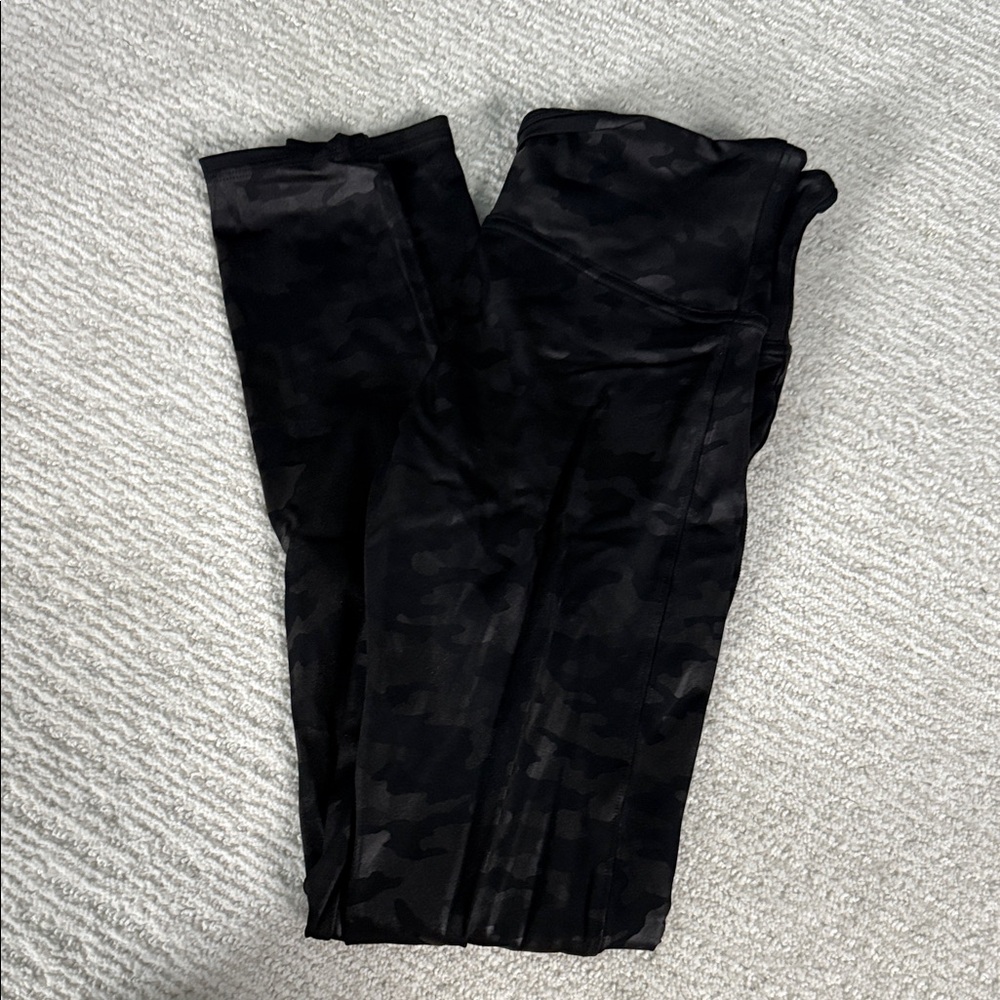 SPANX Black Camouflage Leggings